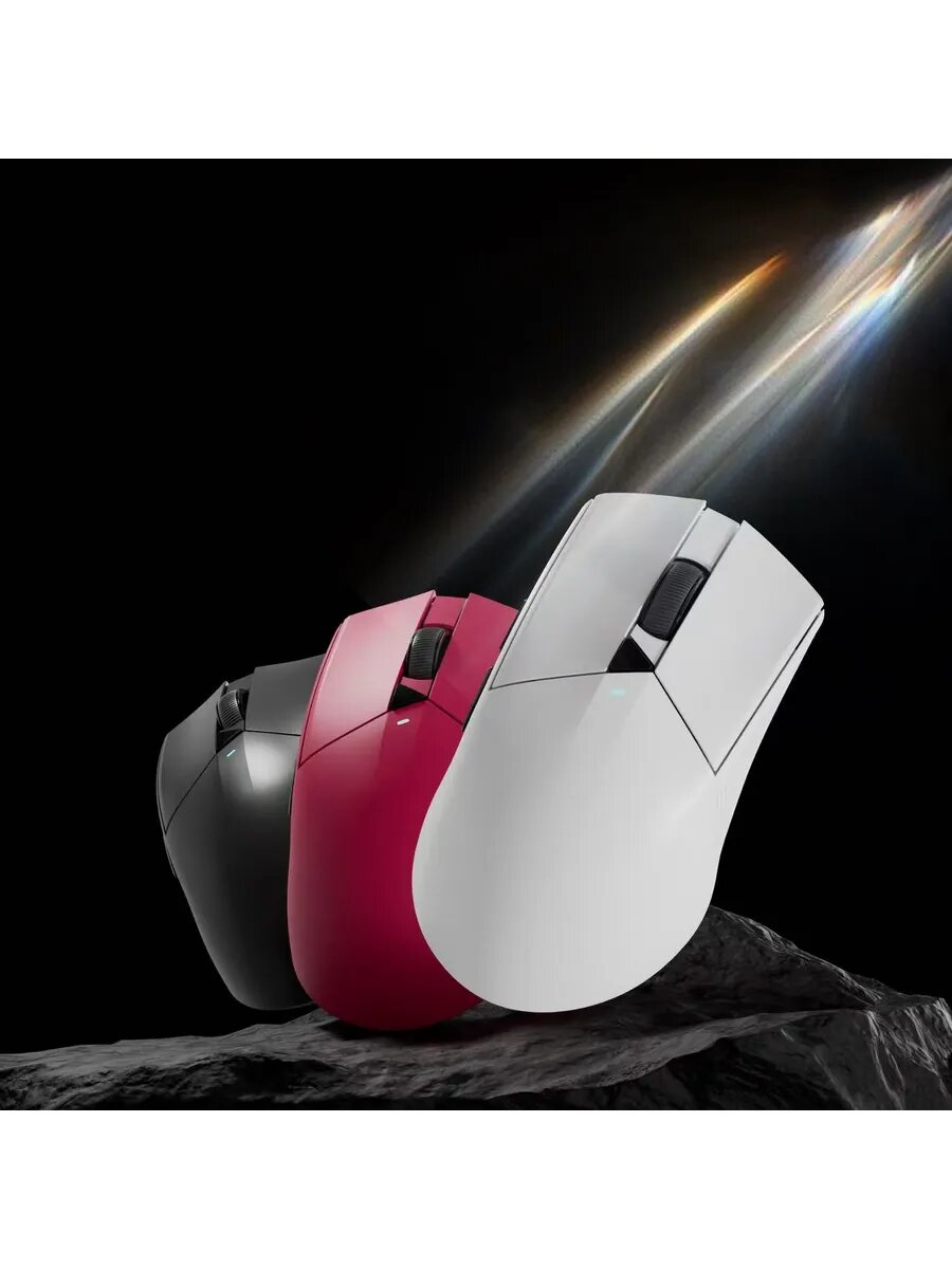 Игровая мышь Eweadn GS01 PINK, 12000 DPI, 1K, аккумулятор 500 мАч, 3 варианта подключения: проводное/2,4 ГГц/Bluetooth.