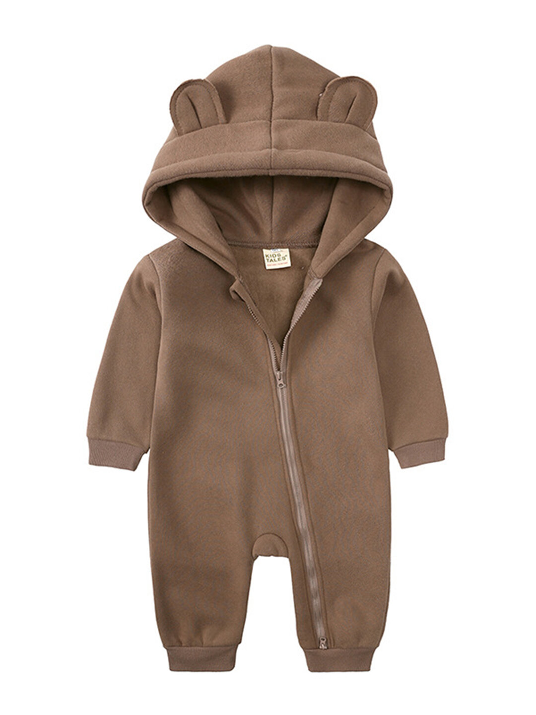 Комбинезон , открытая стопа, размер 66, бежевый меланж — фото 1