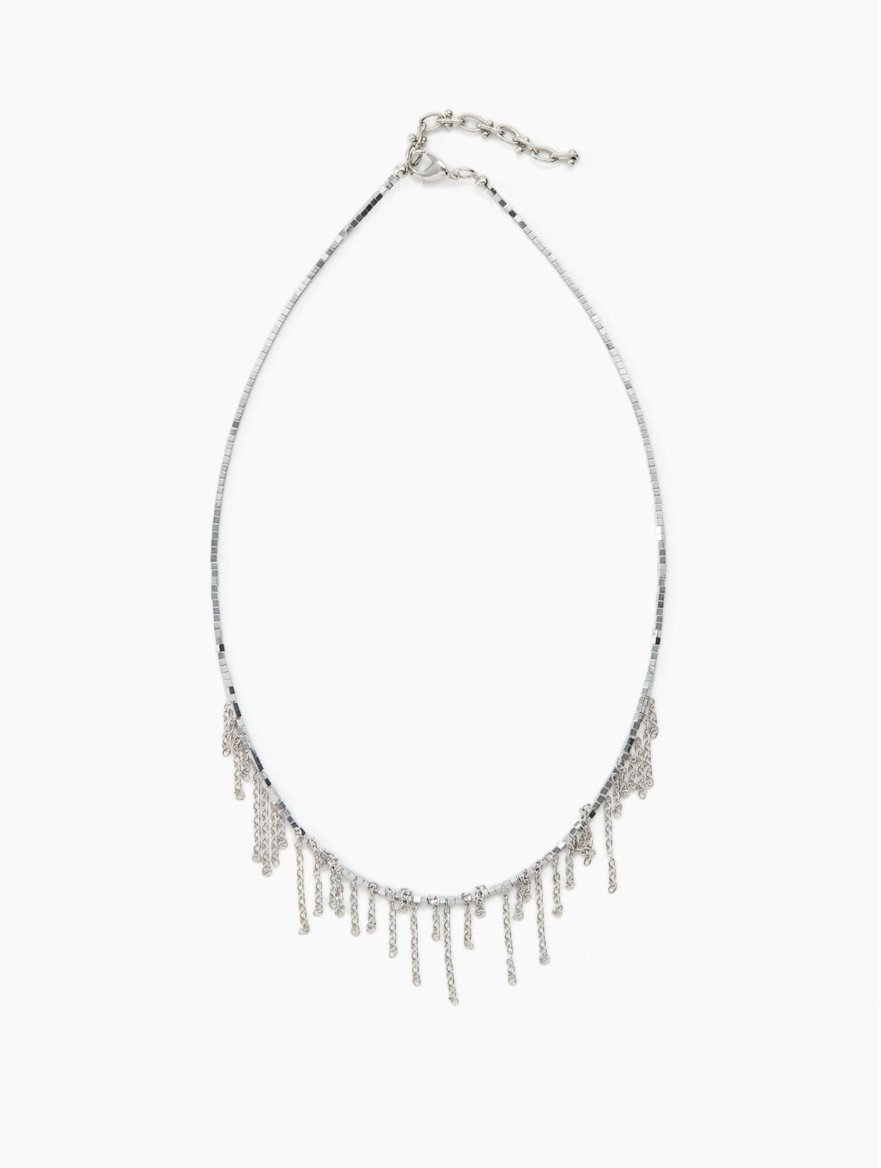Колье FETISH, длина 38 см, серебристый — фото 1