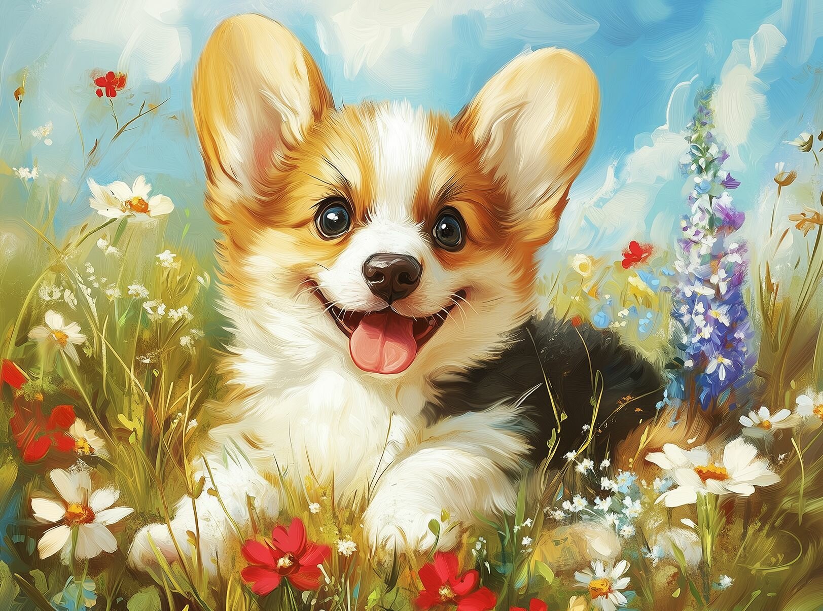 Пазл Алма мини 150 деталей. Щенок корги — фото 1