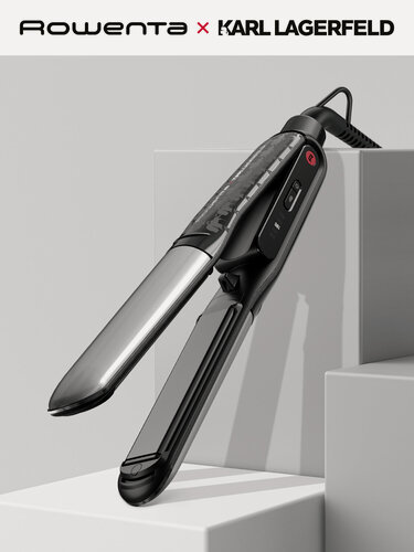 Изображение товара Выпрямитель для волос Rowenta Karl Lagerfeld SF712LE0, плавающие пластины, ионизация