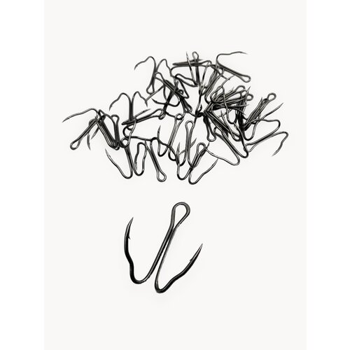 Рыболовные крючки двойники для жерлиц на щуку №6-10 шт