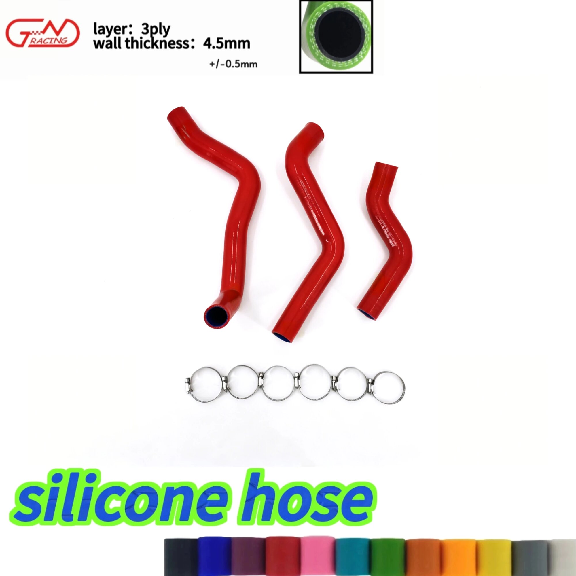 Силиконовый шланг JN RACING для MAZDA RX-8 RX8 1.3L SE3P 13B-MSP R2 2003-2008 силиконовый шланг red