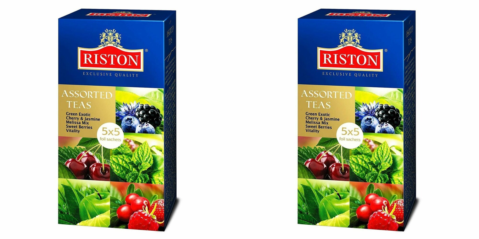 Riston Чай травяной Assorted Teas, ассорти, 25 пакетиков по 2 г, 2 уп