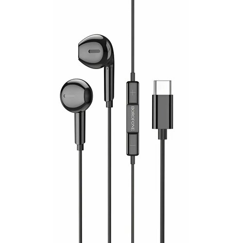 Наушники вкладыши Type-C разъём с микрофоном и регулятором громкости длина 12м Borofone BM80 Max 479₽