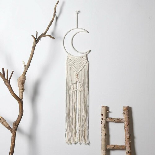 Панно макраме на стену, Ловец снов бохо 