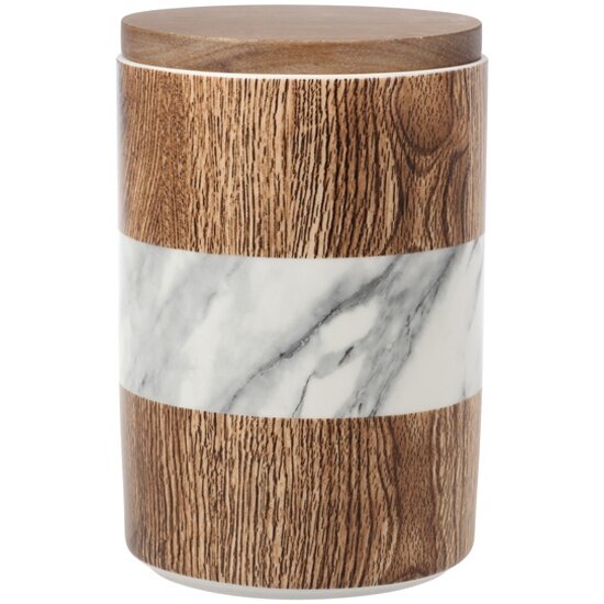 Банка Home & Style для сыпучих продуктов Wood&Marble 17х115 см 11 л