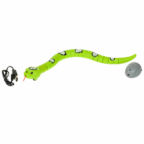 Робот на пульте управления Змея Технодрайв со световыми эффектами двигается 2594₽