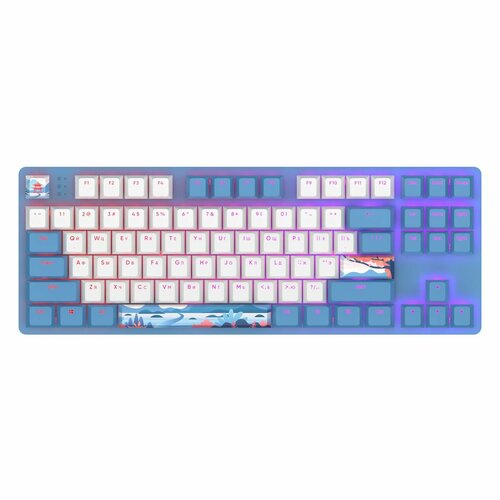 Игровая клавиатура Red Square Keyrox TKL Hanami RSQ-20038 синий, белый, голубой