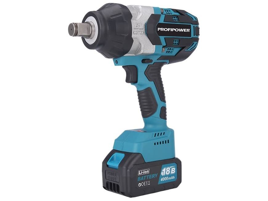 Ударный аккумуляторный гайковерт ProfiPower DTD-18B (18 В, 4 А·ч, 1 АКБ, 1300 Н·м)