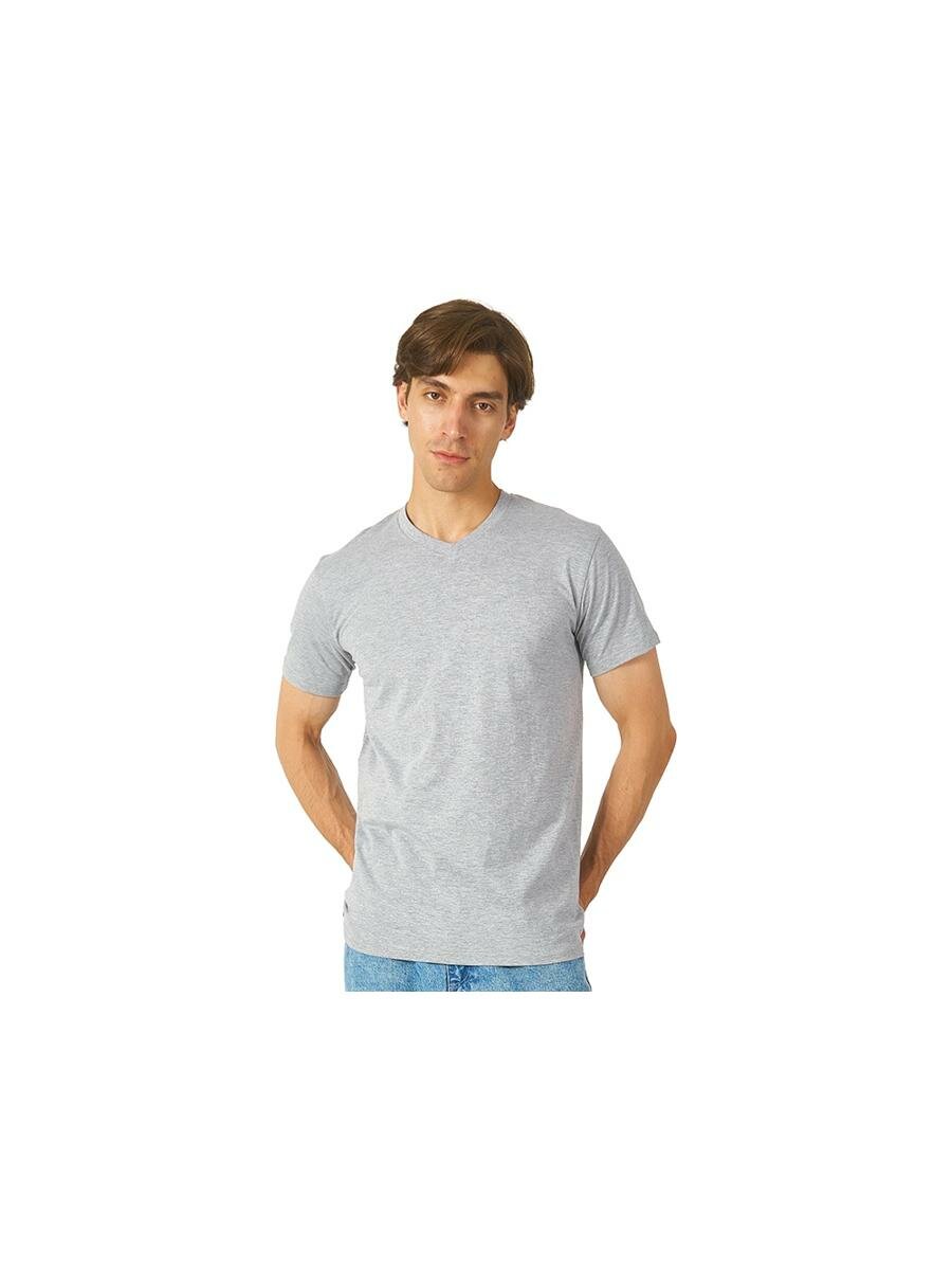 Футболка Us Basic, размер XL, серый меланж
