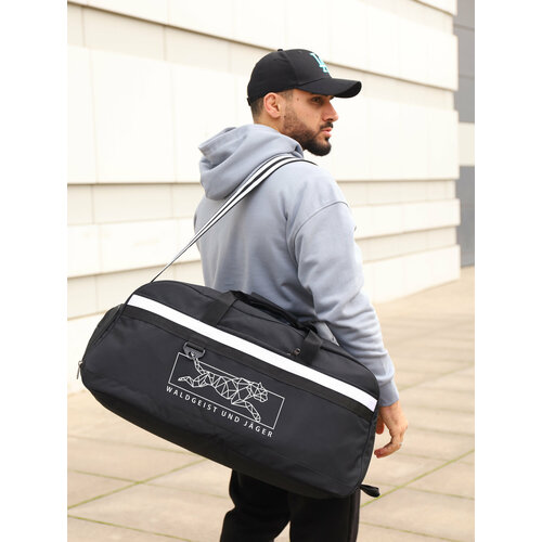 Сумка дорожная heavenly bags, 61 л, 31х31х64 см, белый, черный