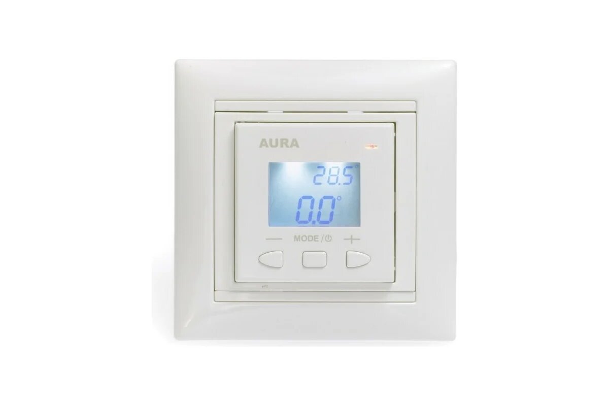 Терморегулятор Aura LTC 070 (LEGRAND) белый для теплого пола, программируемый