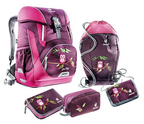 Deuter Рюкзак каркасный OneTwo SET3, aubergine-magenta