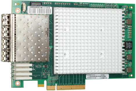 Сетевой адаптер Qlogic QLE2764-SR-CK 32Gb/s FC HBA, 2-port, PCIe v3.0 x8, LC SR MMF, FullHeight bracket only