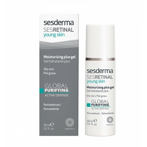 SesDerma Sesretinal Young Skin Moisturizing Plus Gel Интенсивный увлажняющий гель для лица, 30 мл