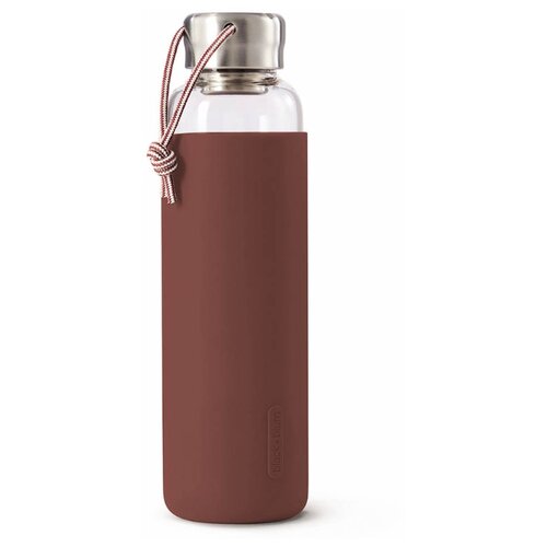 фото Бутылка для воды стеклянная 600 мл бордовая black + blum