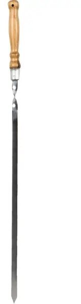 Шампур металлический Firewood плоский с деревянной ручкой Арт. 17602770