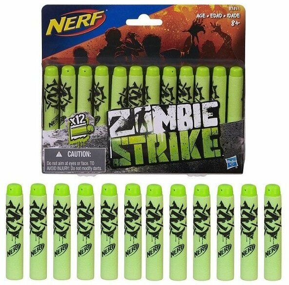 Набор стрел Nerf Зомби 12 штук, серия Zombie Strike (B3861)