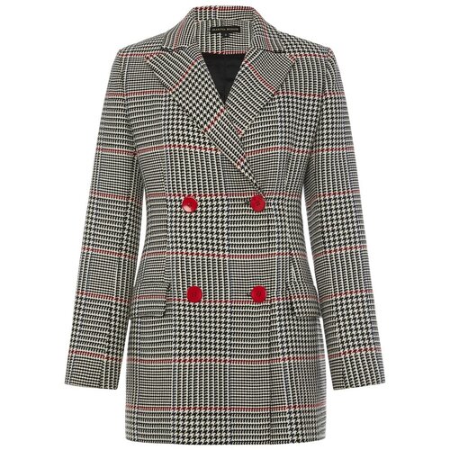 Пиджак MARINA BUDNIK, средней длины, размер 42/44, серый