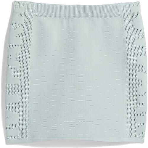 фото Юбка adidas originals, мини, вязаная, трикотажная, размер 48, зеленый