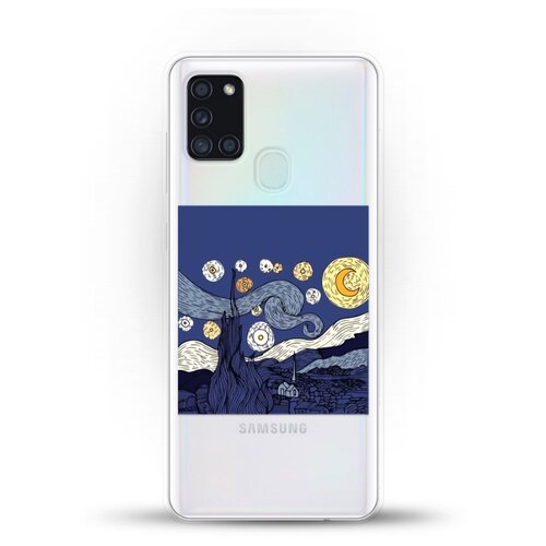 фото Силиконовый чехол ночь на samsung galaxy a21s andy & paul