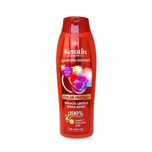 Iris cosmetic Шампунь-Эксперт COLOR PROTECT KERATIN PROGRAM, 400мл