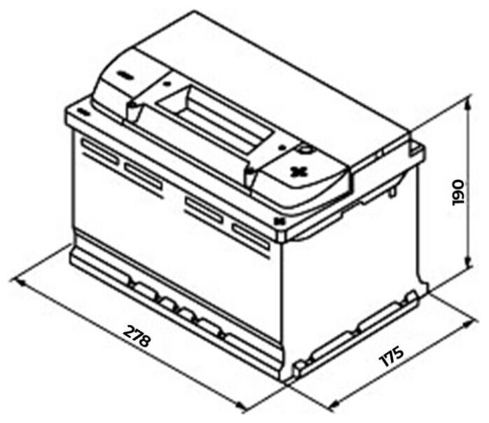 Аккумулятор TYUMEN BATTERY STANDARD 75 Ач 660А П/П TNS75.1