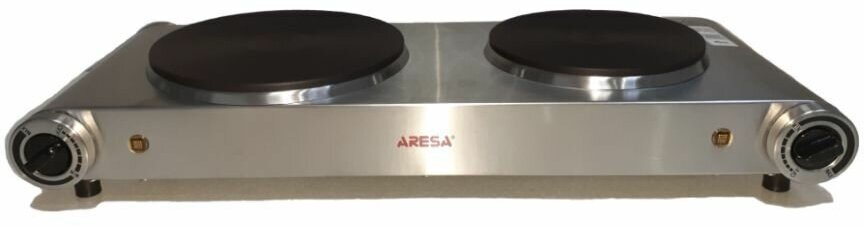 Плитка электрическая ARESA AR-4702 2 конфорки серебристый