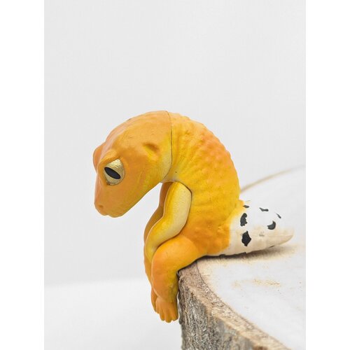Коллекционные фигурки рептилий амфибий, небольшая сувенирная статуэтка геккон эублефар агама лягушка (агама красная)