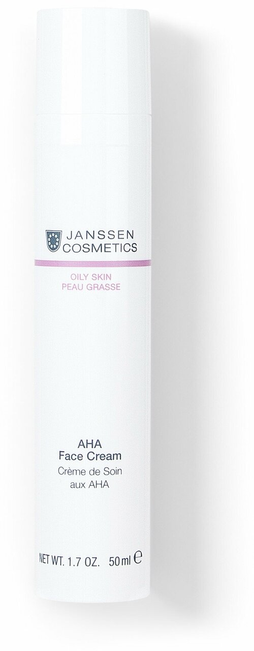 Janssen Cosmetics Oily Skin AHA Face Cream Легкий активный крем для лица с фруктовыми кислотами для жирной кожи, 50 мл
