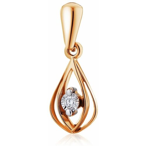 фото Подвеска ювелир карат, красное золото, 585 проба