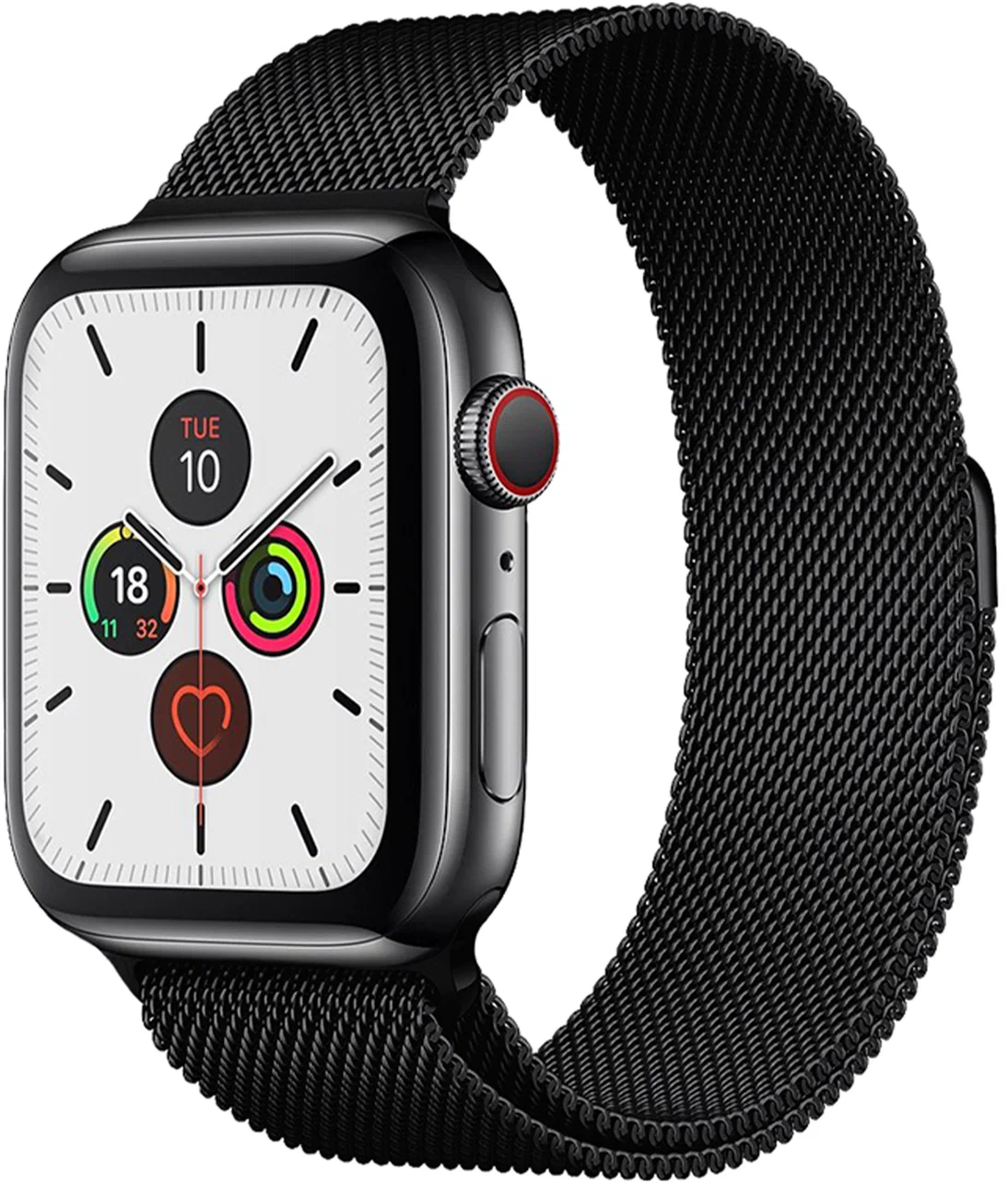 Металлический ремешок для Apple Watch 42-44-45-49 1-7 и SE / Браслет миланская петля наарт часы Эпл Вотч 1 2 3 4 5 6 7 СЕ / Черный