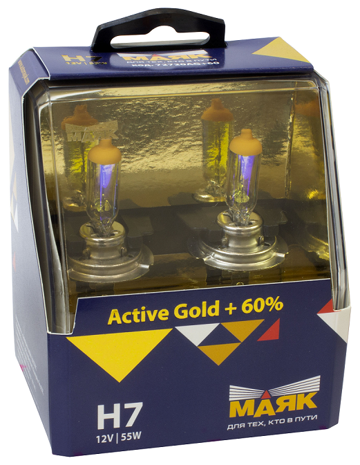 Купить Н 7 12V 55W PX26d Active Gold +60% "Маяк" лампа автомобильная по низкой цене с доставкой из Яндекс.Маркета (бывший Беру)