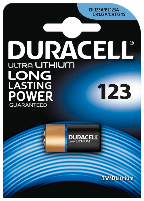 Duracell Литиевая батарейкаHigh Power CR123 3V 1шт, A0001263