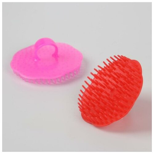 Щётка-массажёр для мытья головы 75 75 35 см фасовка 12 шт цвет микс 531₽