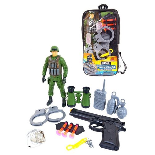 фото Набор игровой военный в рюкзачке junfa toys