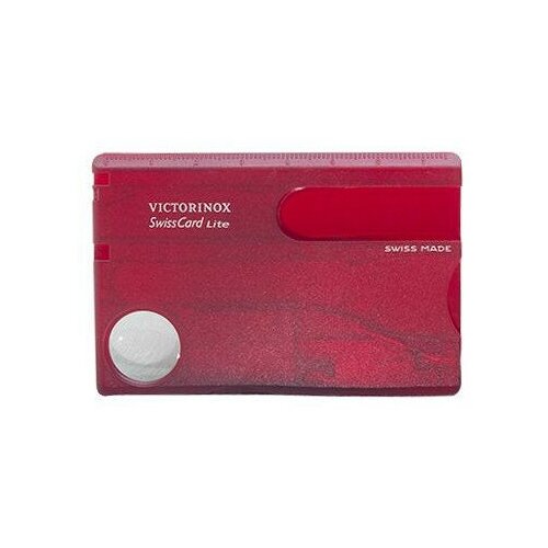 Корпус швейцарской карточки VICTORINOX SwissCard Lite C.7300.T полупрозрачный красный