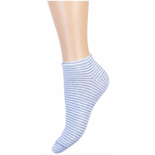 фото Женские носки красная ветка укороченные, фантазийные, размер 23-25, голубой