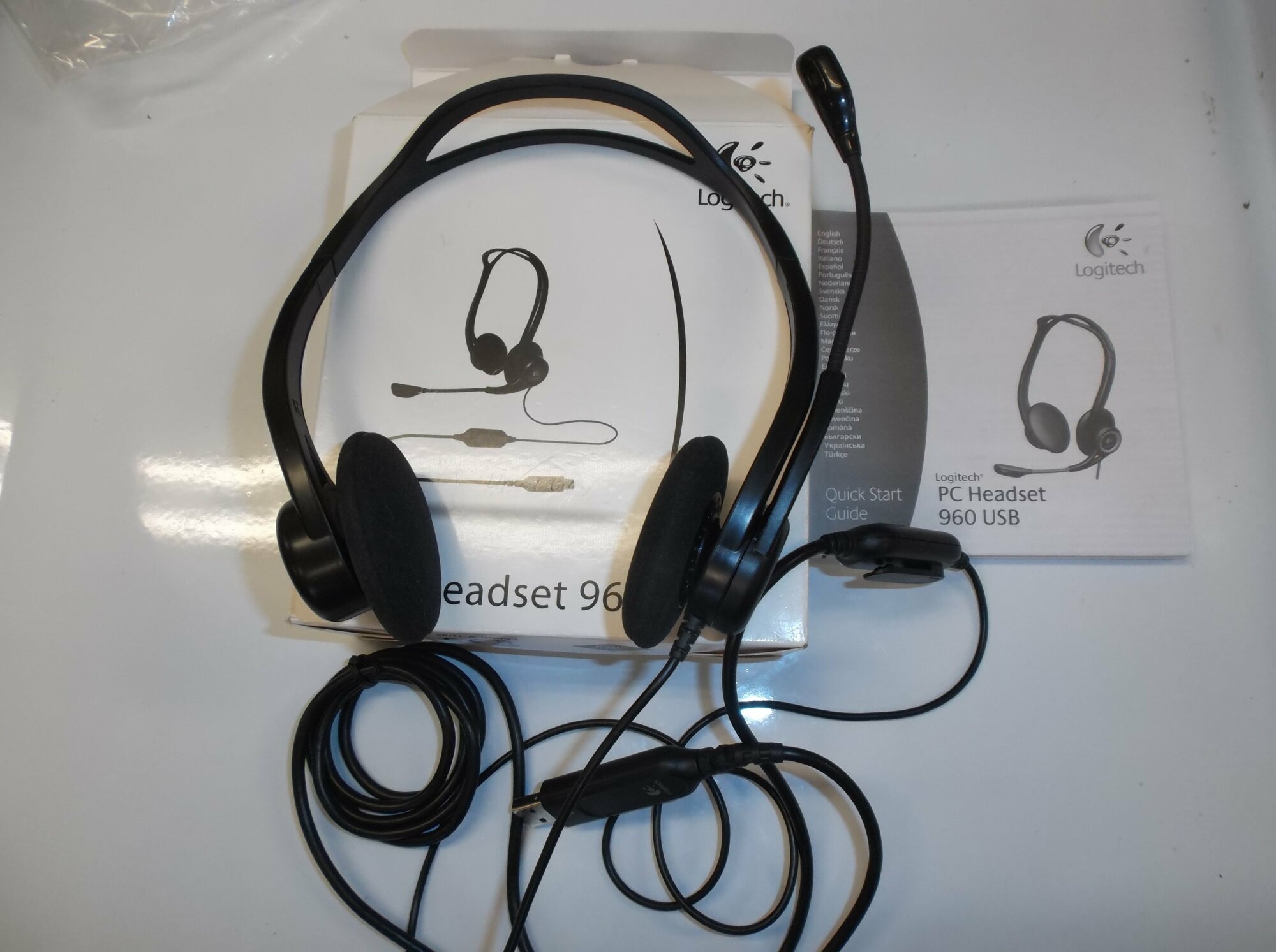 Гарнитура Logitech Stereo Headset 960 USB (981-000100)