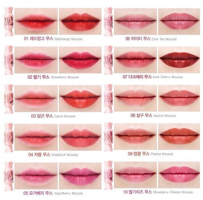 Тинт-мусс для губ Конфетка The Saem Saemmul Mousse Candy Tint 13 Raspberry Mousse 8гр - фото №6