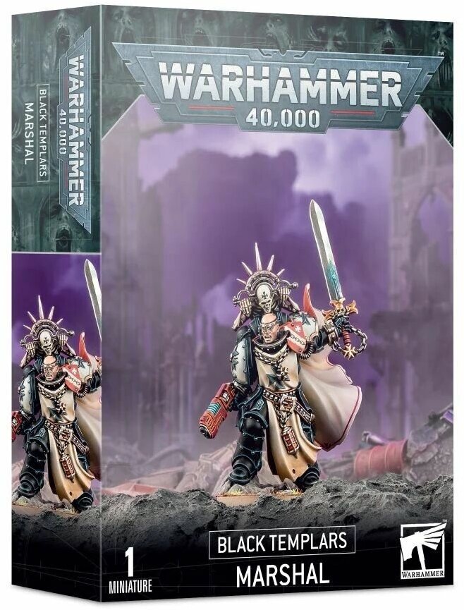 Набор миниатюр для настольной игры Warhammer 40000 - Black Templars: Marshal
