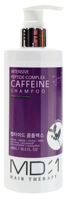 Шампунь для волос с пептидным комплексом и кофеином MD:1 Intensive Peptide Caffeine Shampoo 300 мл