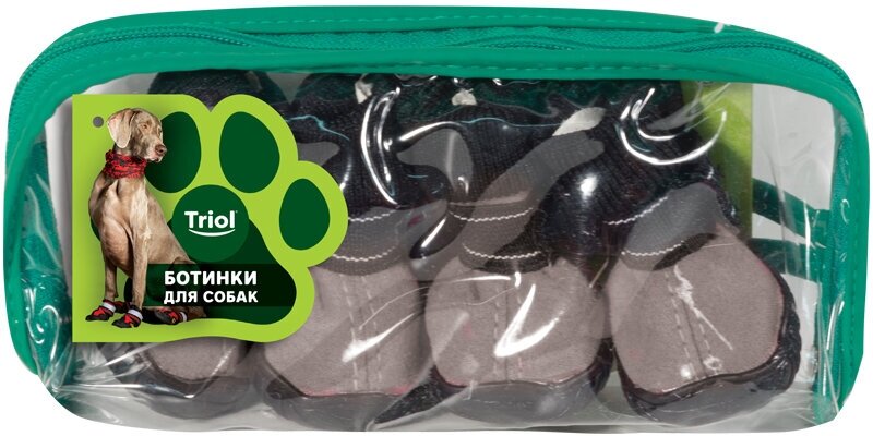 Triol Ботинки для собак (Серый, XS, Унисекс) - фото №2