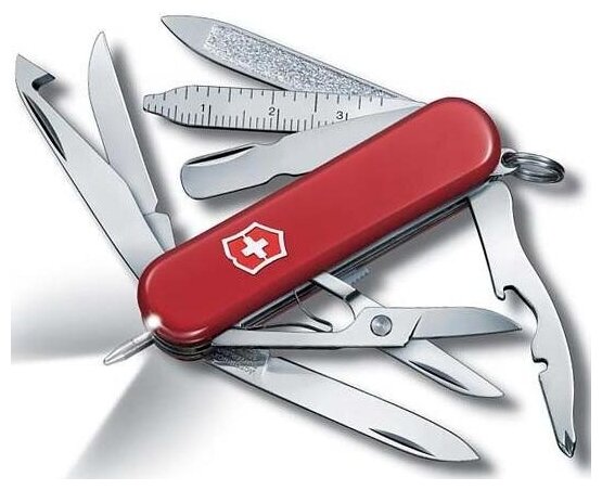 Victorinox 0.6386 Нож-брелок minichamp midnite, 58 мм, красный