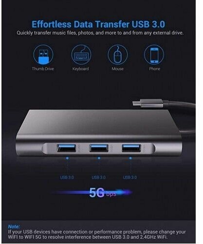 Док станция USB-C 10 в 1