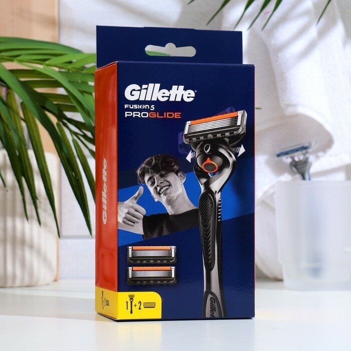 Набор Gilette Fusion ProGlide Fleхball бритва с 1 сменной кассетой + сменные кассеты, 2 шт.