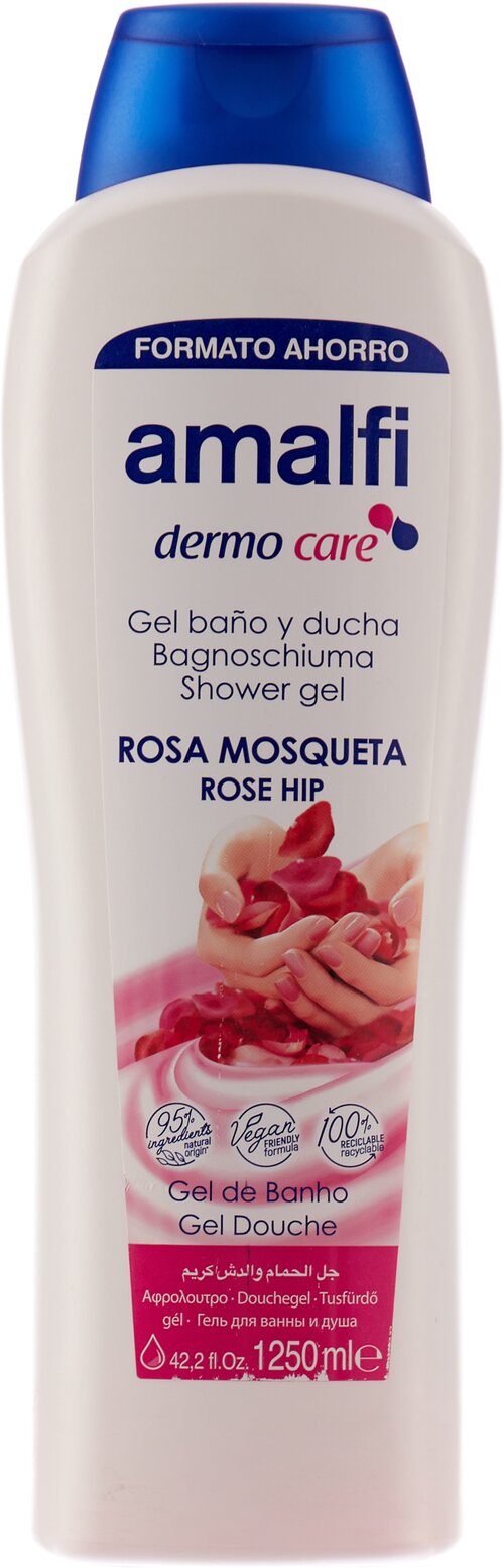 Гель для душа и ванны AMALFI rosa mosqueta 1250 мл