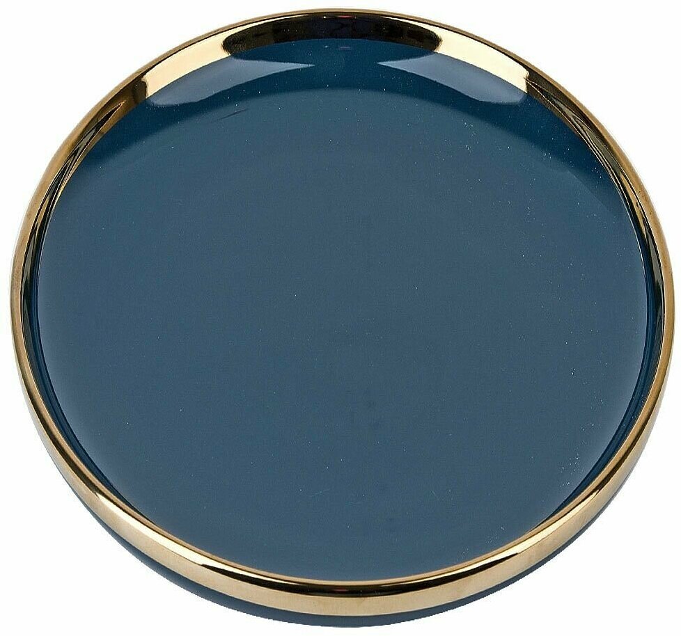 Тарелка Nouvelle "Royal line. Midnight Blue" 25.5х25.5х3см, фарфор