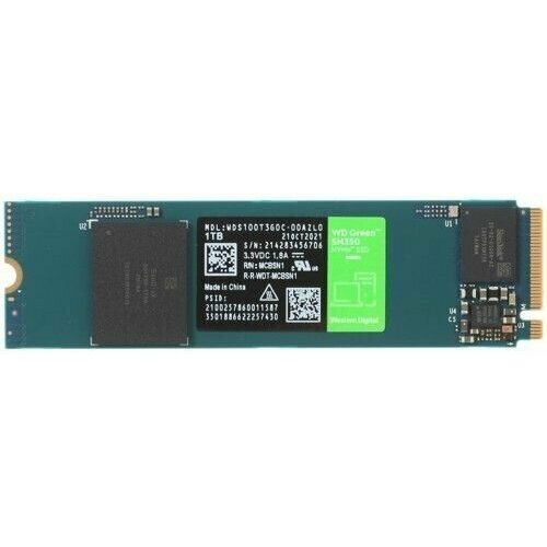 1000 ГБ SSD M.2 накопитель WD Green SN350 (WDS100T3G0C)